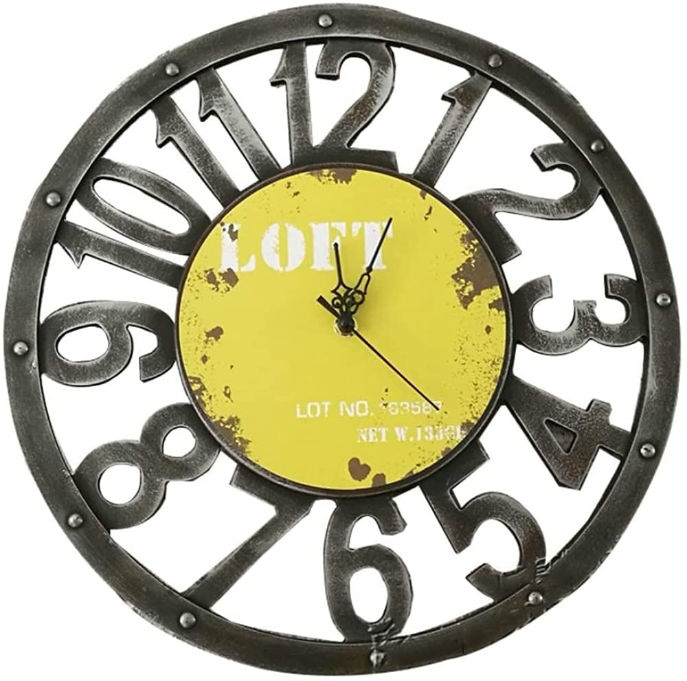 Reloj De Pared De Estilo Industrial Retro, Relojes Y Relojes De Engranajes, Reloj De Pared Digital Retro del País Americano, Decoración De Tienda De Restaurante En Casa