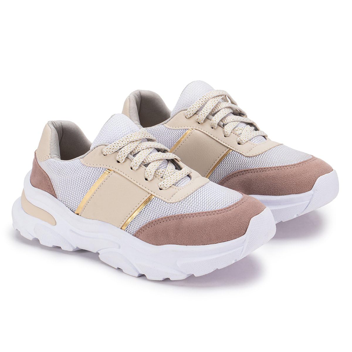 Tênis GuGi Feminino Casual Fiorella Sola Alta Macia Esportivo 622-GG