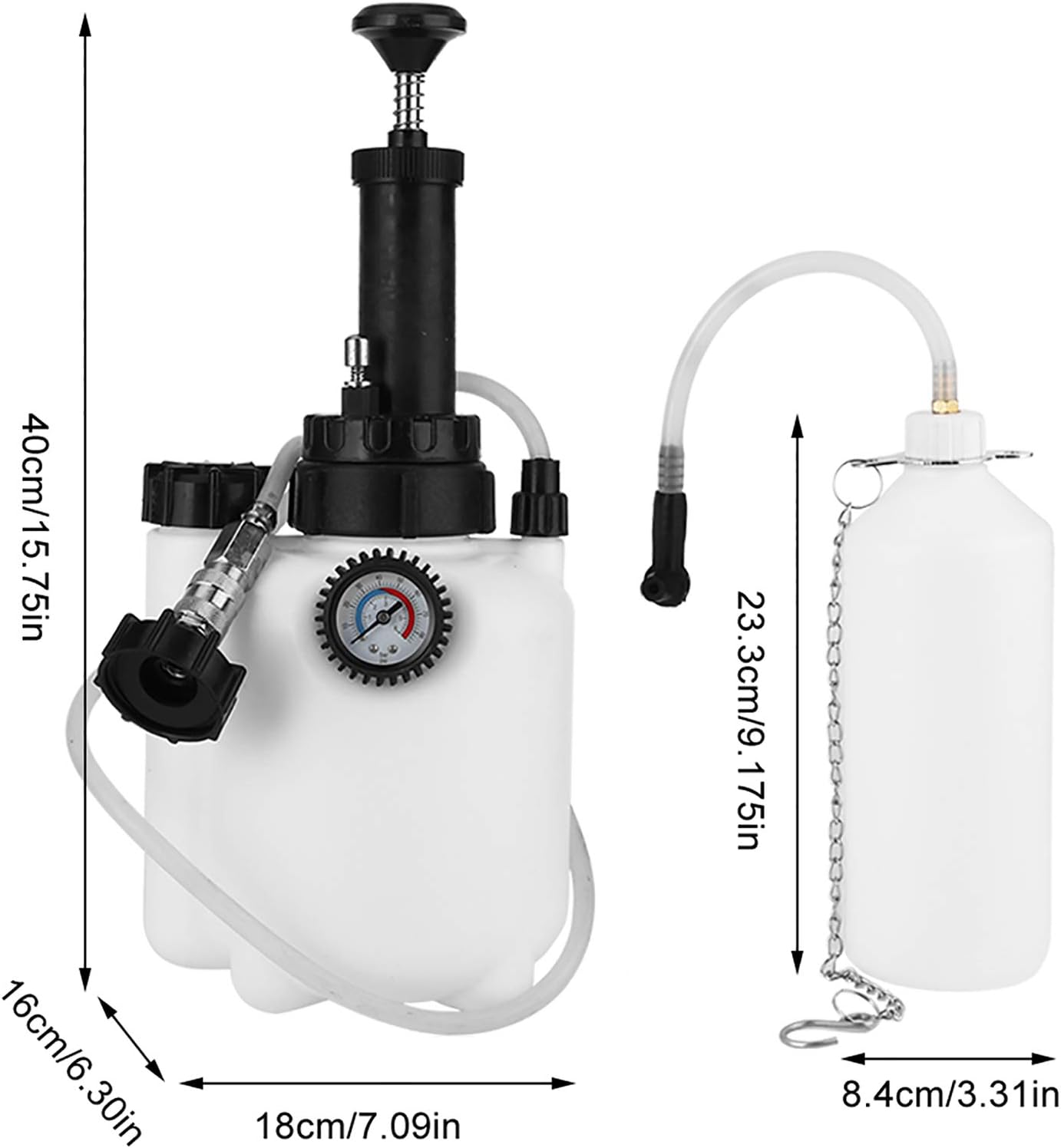 Buy Bleeding Fluid Kit Fluid Bleed Tool Brake Clutch Bleeder Pneumati 3L Brake Tool Bleeding