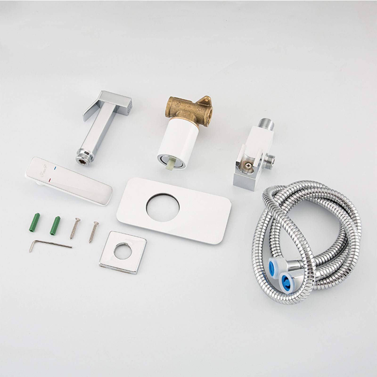 Bidety łazienkowe Faucet Chrome, toaleta bidet mikser czyszczenie muzułmański prysznic bidet kran, ściereczka do pieluch dla niemowląt opryskiwacz