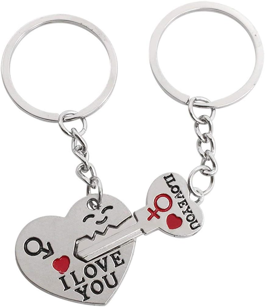 SAMGU Couple Gift Romantic House Keychain Personalized Souvenirs Lanyard Keyring Valentine's Day Love Key Fob