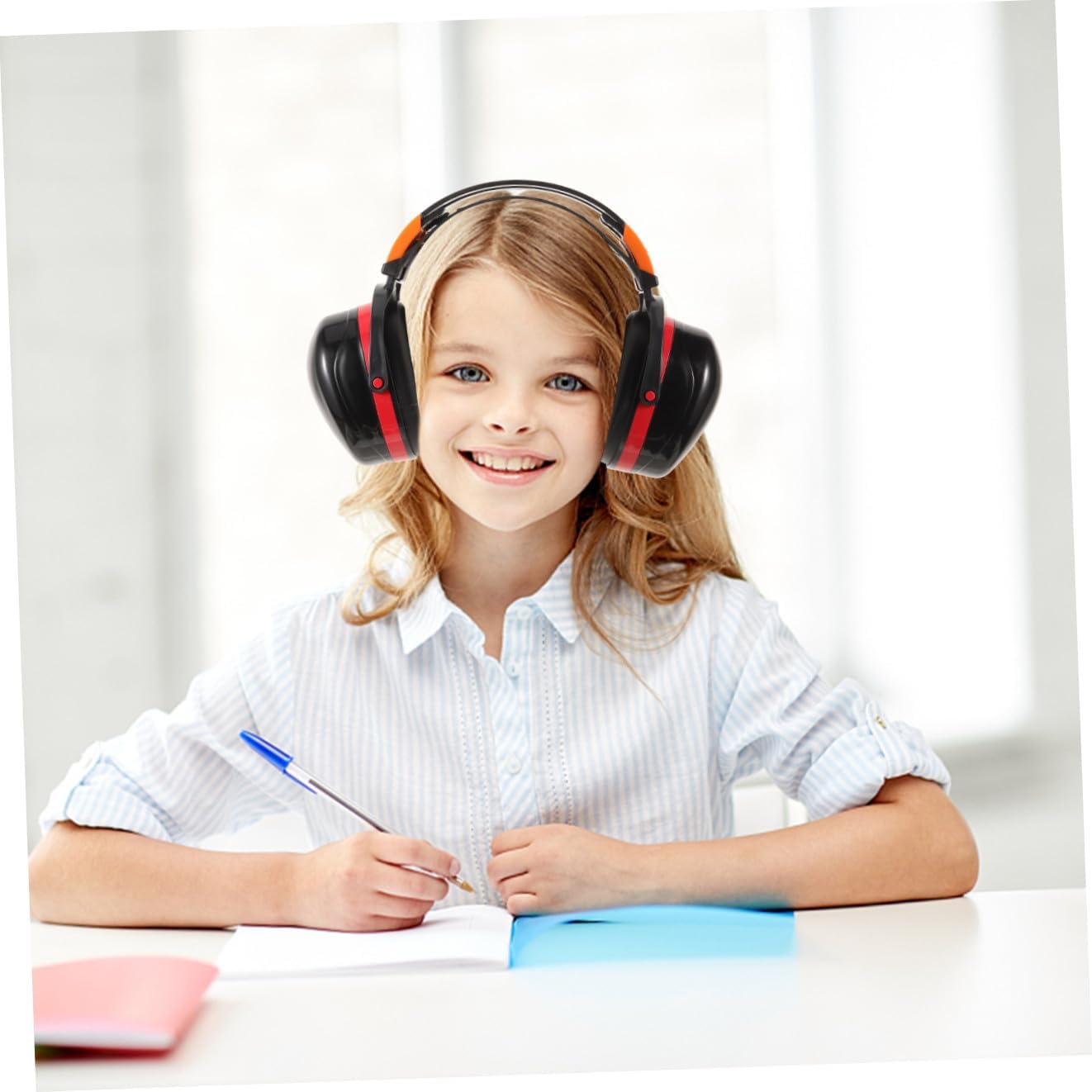 Angoily 5pcs Noise Reduction Drummer Headphones Ear Protection over Ear Headset for Sound Insulation Noise-canceling Headphones Stereo Sound Earmuff for Outdoor Activities