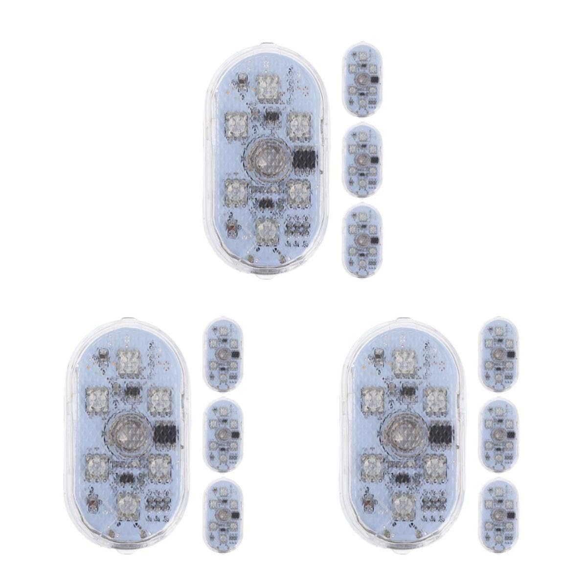 Operitacx 6 Paires Éclairage D’Ambiance Automobile USB Rechargeable à