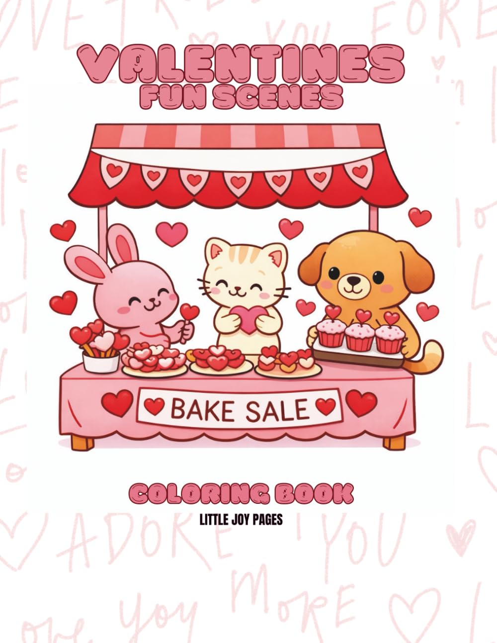 Valentine Fun Scenes Coloring Book for Kids: Cute Valentine Activities and Scenes to Color for Kids Ages 4–8 (Little Joy Pages Valentine Collection)