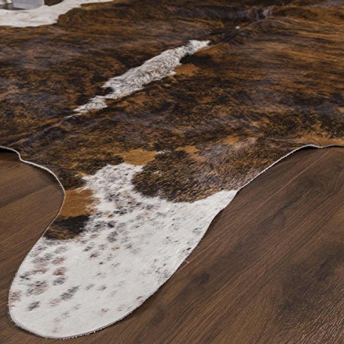 Rodeo Extra Large Exotic Brindle Brazilian Cowhide Rug 7X8 Ft #TOP4