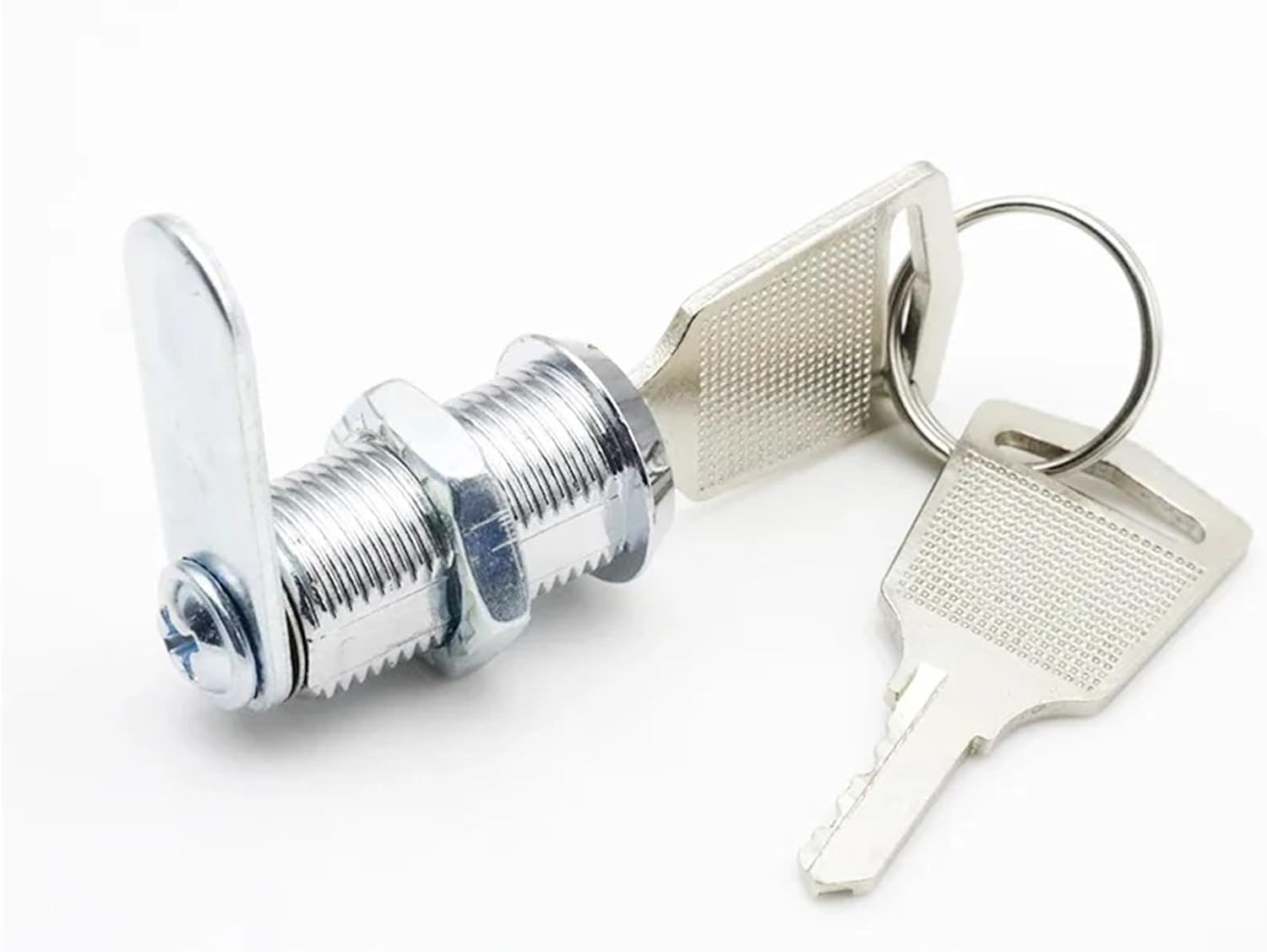 Mini Cam Lock with 2 Keys Diameter 12mm Zinc Alloy Cabinet Drawer Furniture Hardware 1Pcs(Length 40mm A)