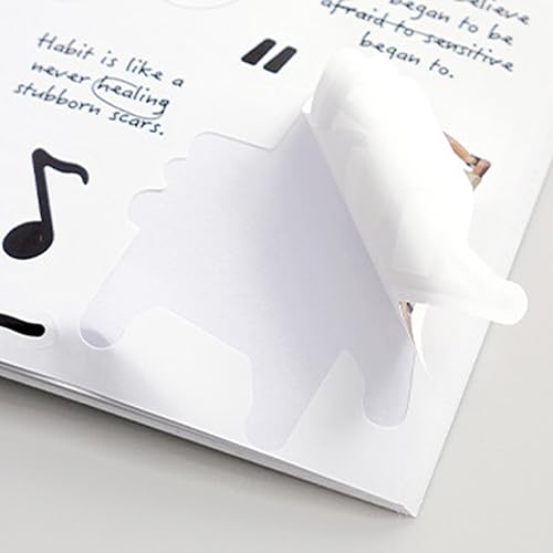Miniatura 10 de Libro de calcomanías para adultos, 300 calcomanías Washi para diario de efímera, libro de calcomanías para suministros de diario basura, 16 hojas de