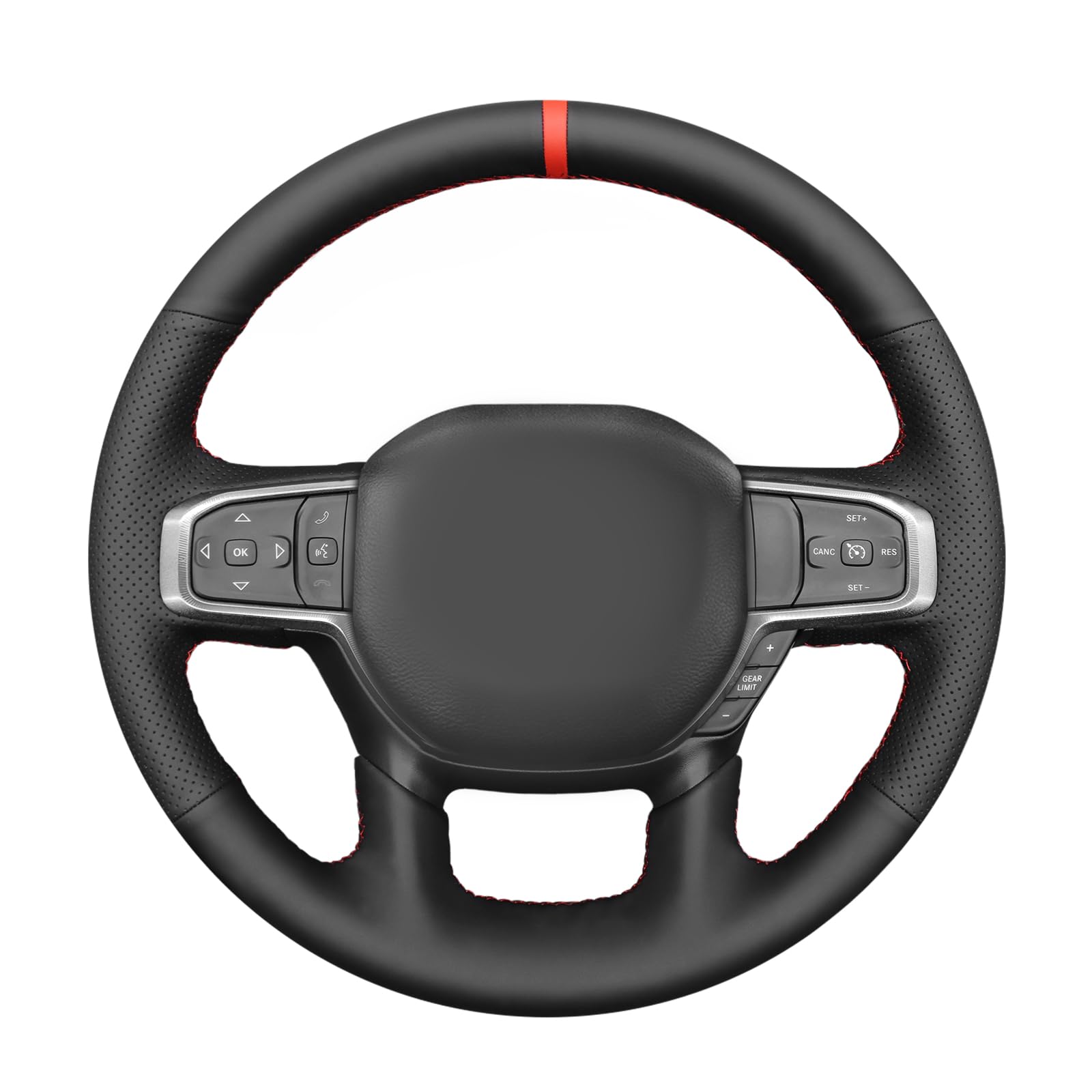 MEWANT Steering Wheel Cover for RAM 1500 Steering Wheel Wrap for Dodge RAM 1500 2019-2023