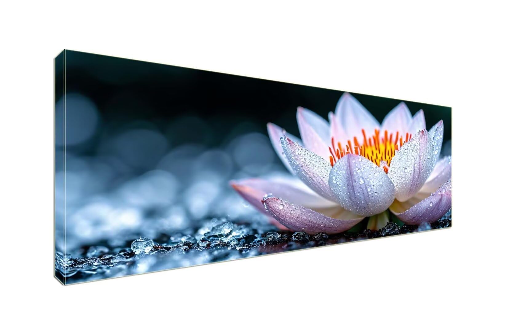 Diamond Painting Erwachsene Groß XXLl 150x60cm Diamant Painting Bilder, 5D Lotusblume Diamond Painting Kinder DIY Voll Diamant Crystal Art Malen Nach Zahlen, Stickerei Malerei Kits Wand Dekor S-963