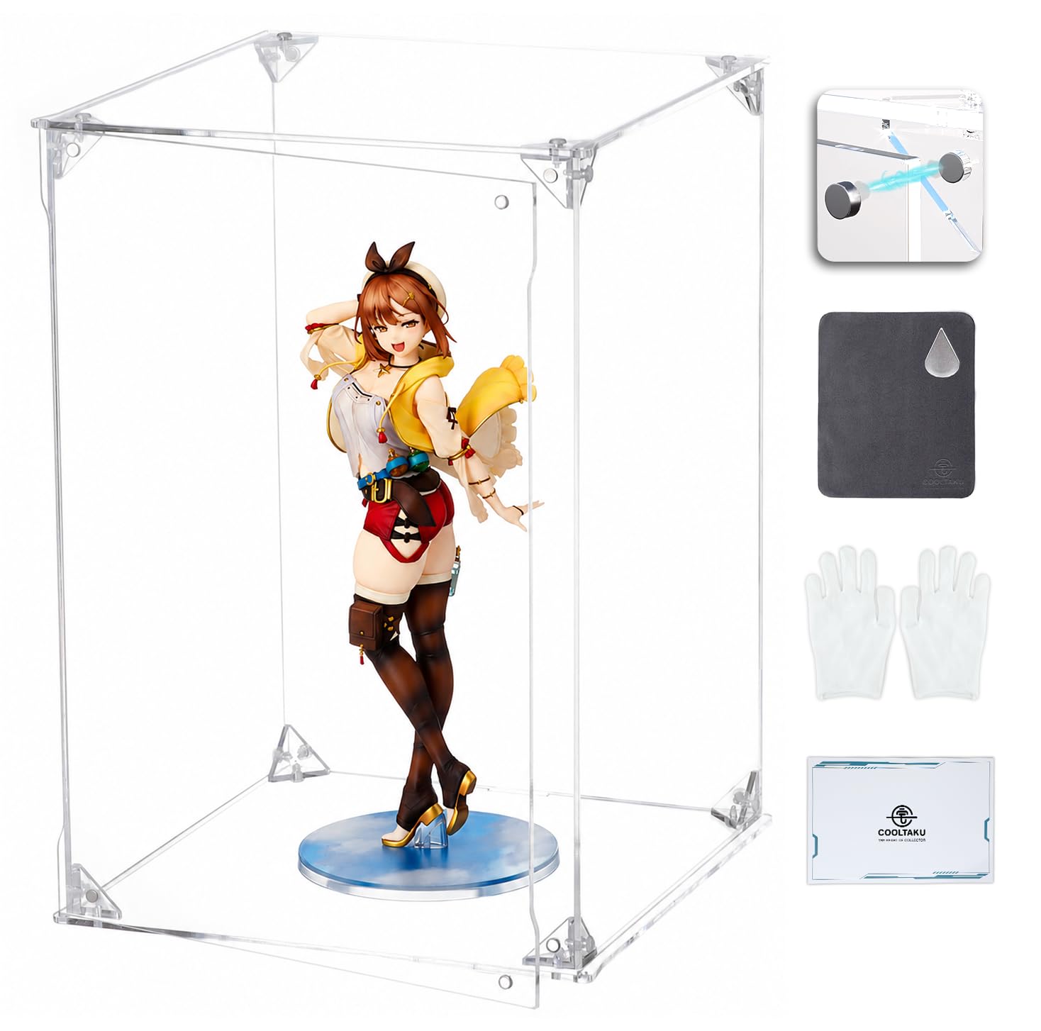Amazon.co.jp: COOLTAKU フィギュアケース マグネット式前扉 アクリル