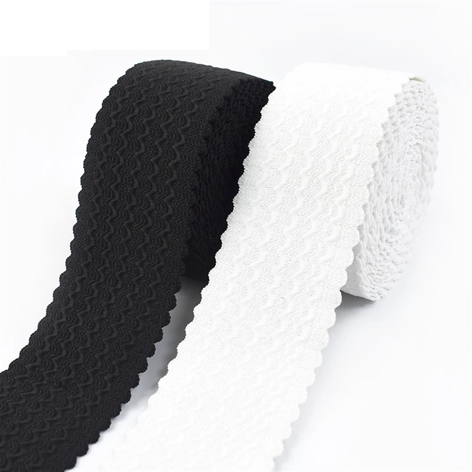 Bande Elastiche 3/5/10M 40/50/60/70mm Larghezza Elastici Gonna Pantaloni Cintura Nastro di Gomma Fai da Te Vestiti Accessori Cucire(Black,10Meters,70mm)