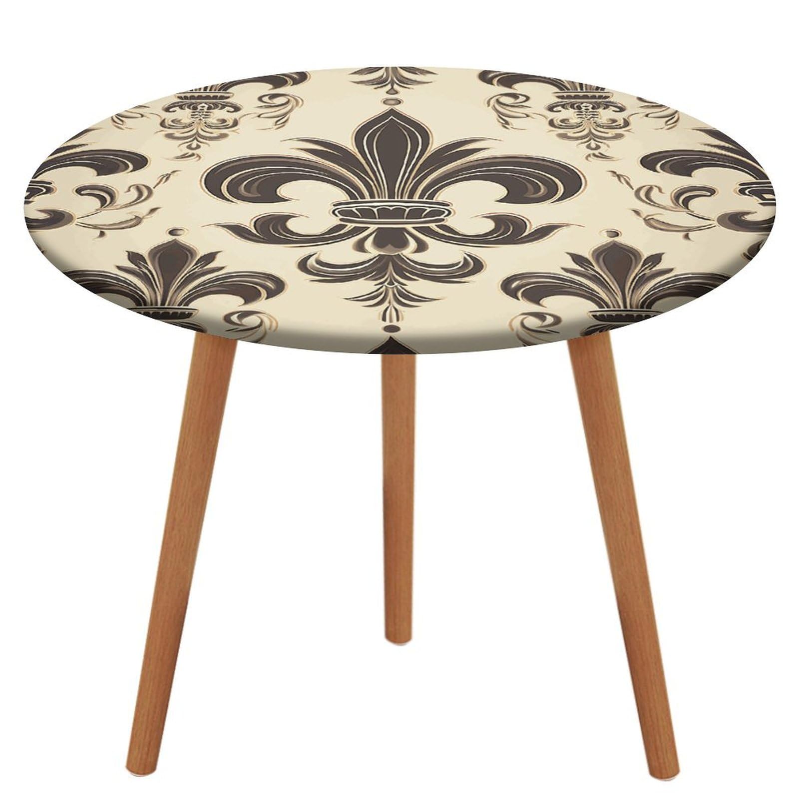 Nappe élastique étanche fleur de lys isolante thermique anti-tache pour salle à manger
