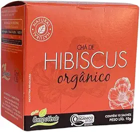 Hibiscus Chá Orgânico de Hibisco Campo Verde 10 sachês