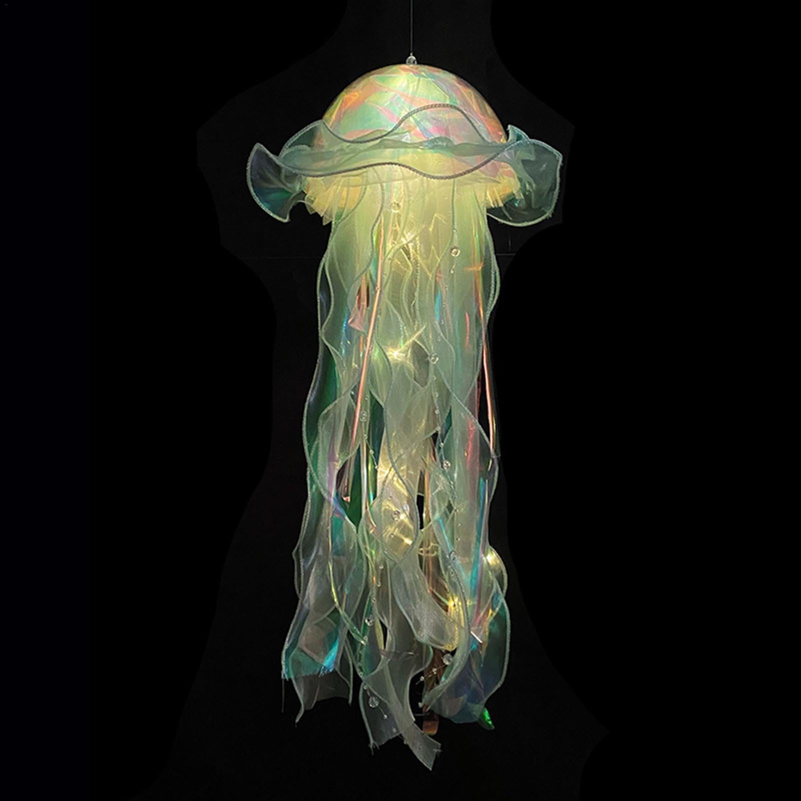 Jellyfish Pendant Light Handmade, Portable, Atmosphere Decorative Lamp