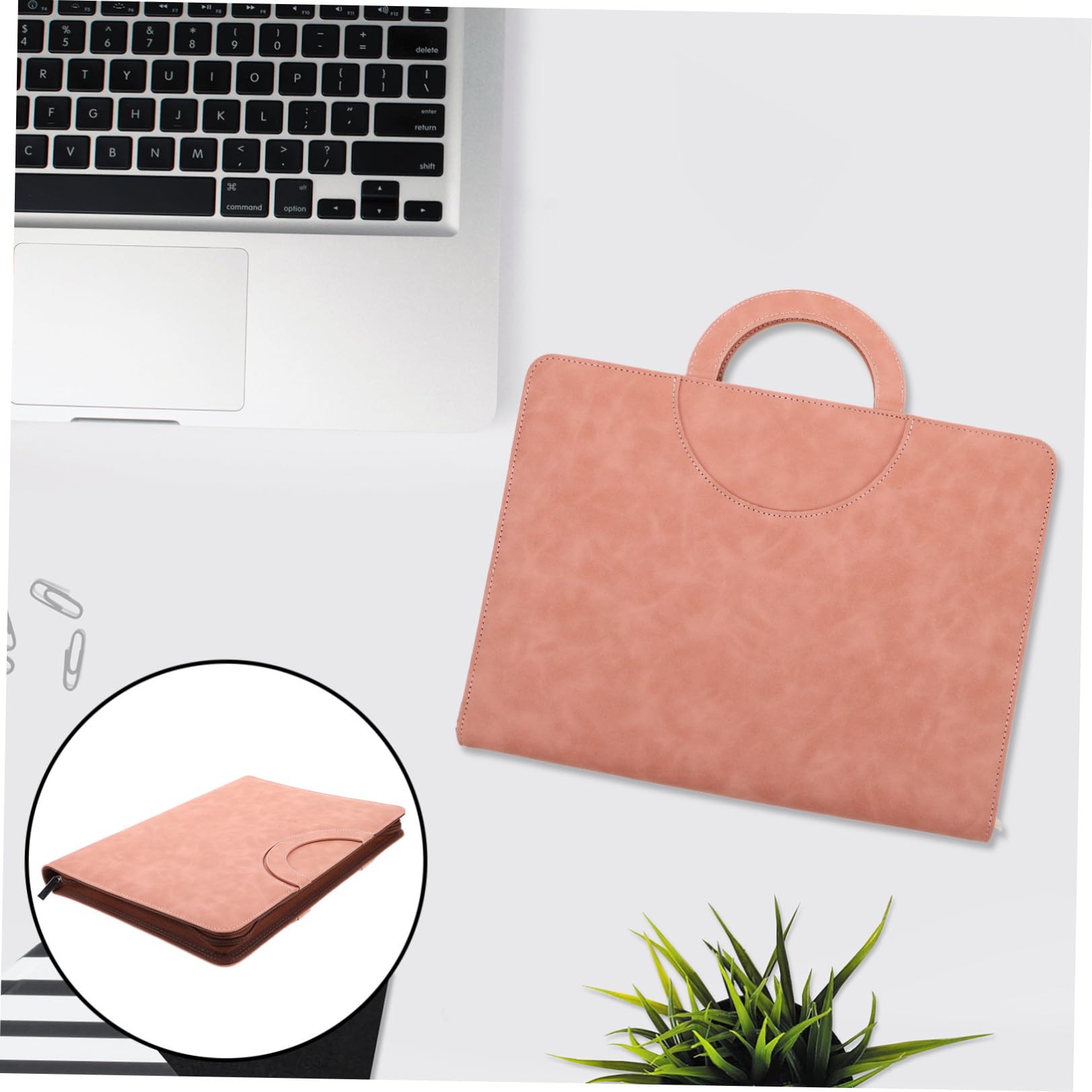 TIDTALEO Organizer per Documenti Importanti A4 in Pu con Chiusura a Cerniera Sicura, Porta Documenti da Viaggio Multifunzionale per Utilizzo Quotidiano e Traslochi