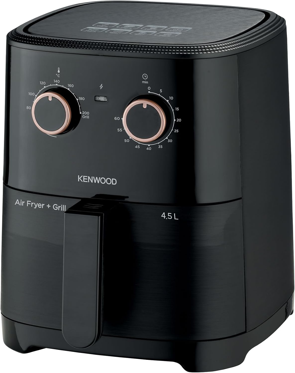 KENWOOD Airfryer + Grill XL 4.5L 1300W Air Fryer with Grill Function, Recipe Book, Rapid Hot Air Circulation for Frying, Grilling, Broiling, Roasting, Baking and Toasting HFP40.000BK Black 2026 - view 3