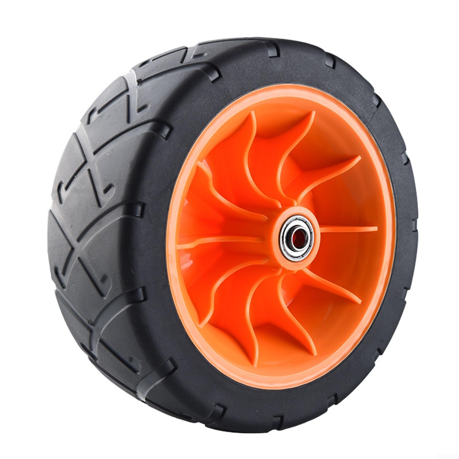 Exceptional Performance Upgrade Your Cart with an Innovative 8 Inch Outdoor Replacement Wheel (Orange)