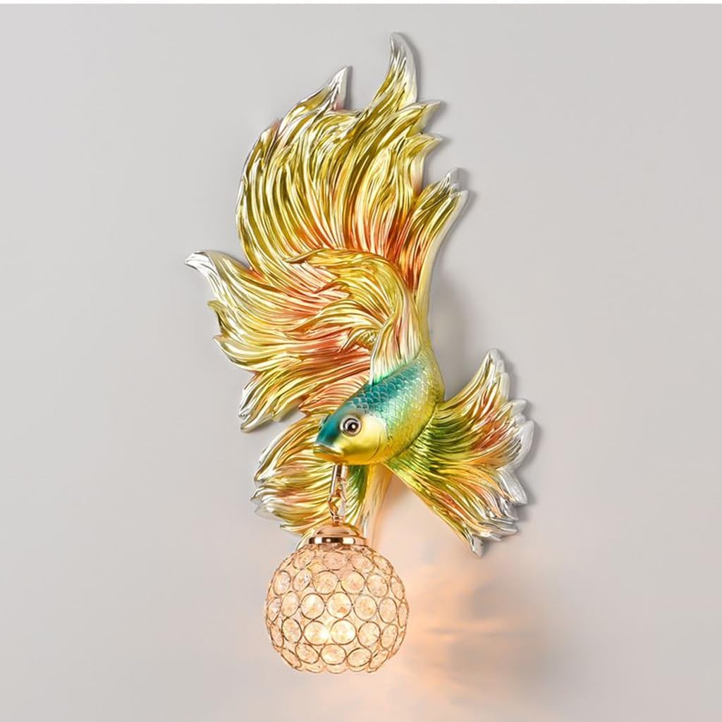 Xwyun ブラケットライト LED 照明器具 樹脂彫刻 ウォールランプ アメリカの大気の居間 子供の寝室 ホテル 玄関 結婚式装飾