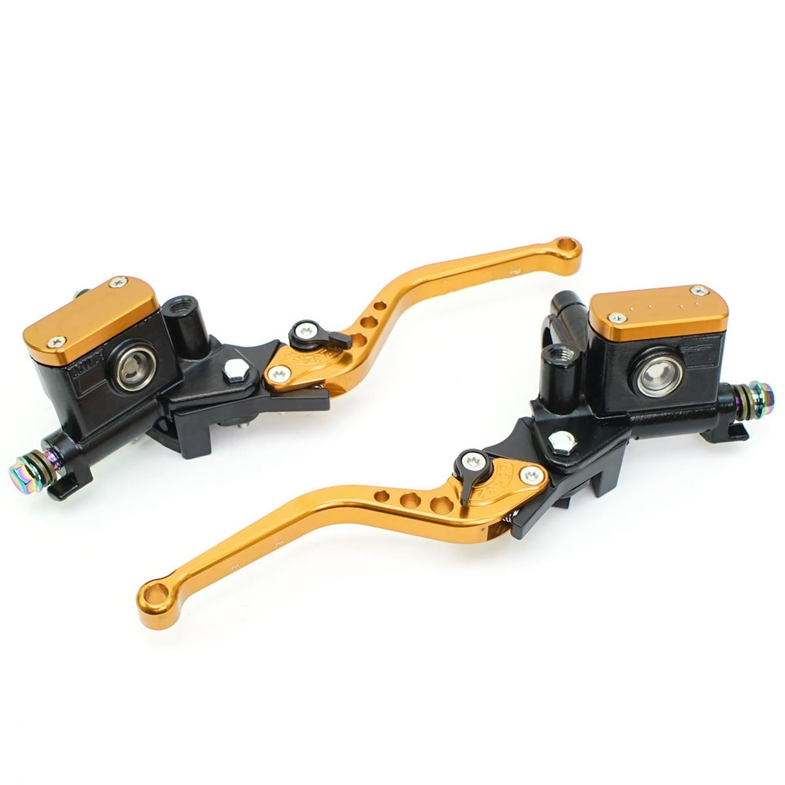 Iukmr One Pair G Motorcycle Clutch Brake Lever Motorcycle Hydraulic Clutch Kit Brake Master Cylinder Disc Lever Led(One Pair G)