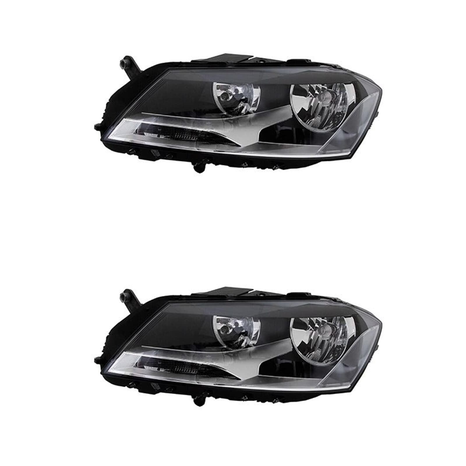 2x Valeo Halogen Scheinwerfer | 044501 + 044502 Kompatibel mit Passat Alltrack B7 Variant (365),Passat B7 (362),Passat B7 Variant (365)