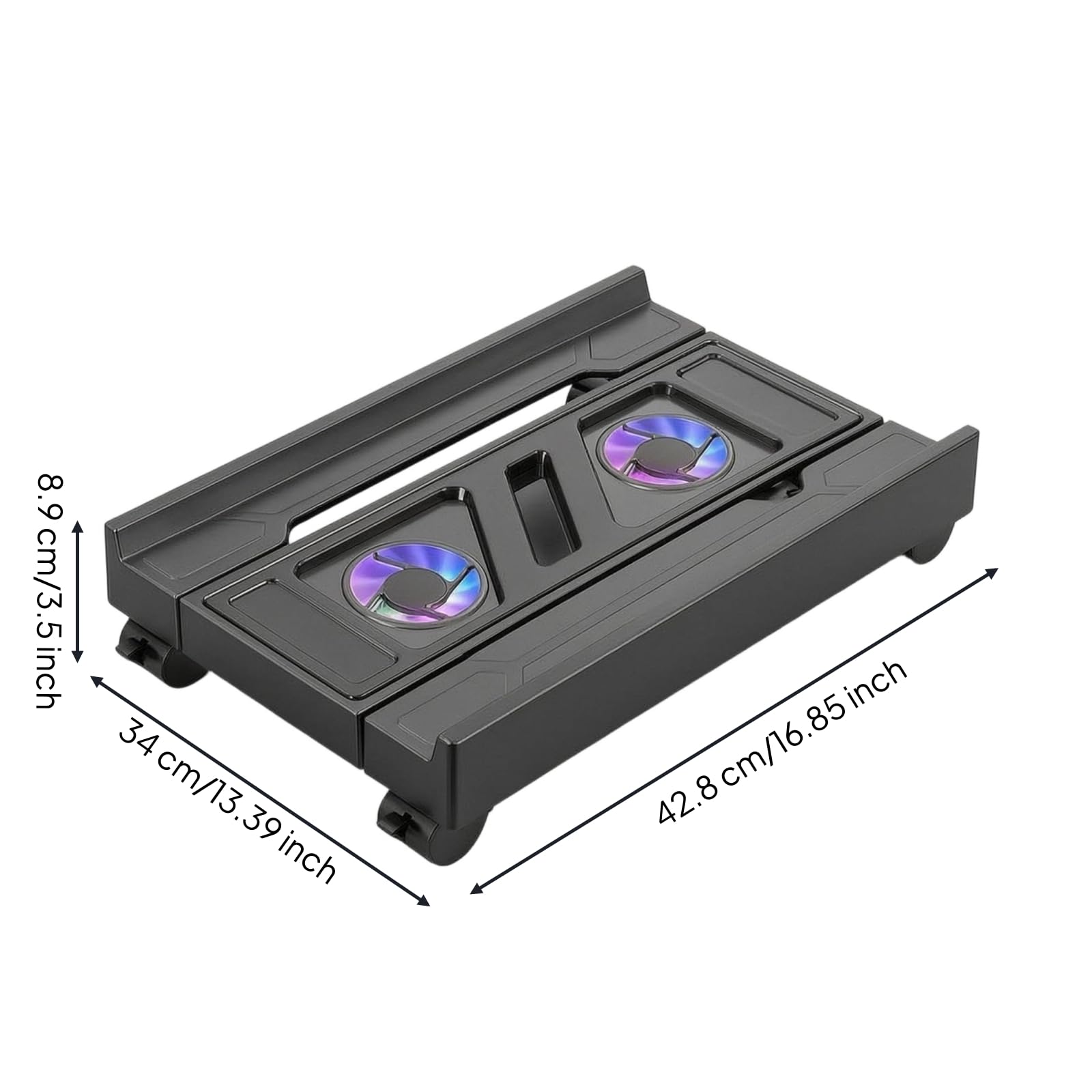 Soporte CPU con Ruedas Extensible Carrito Móvil Base para Jugadores, Profesionales
