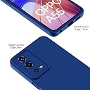 Pikkme Oppo A55 Back Cover Soft Matte Liquid Silicone TPU | Camera Protection | Shockproof Slim Back Case for Oppo A55 (Blue) gallery image