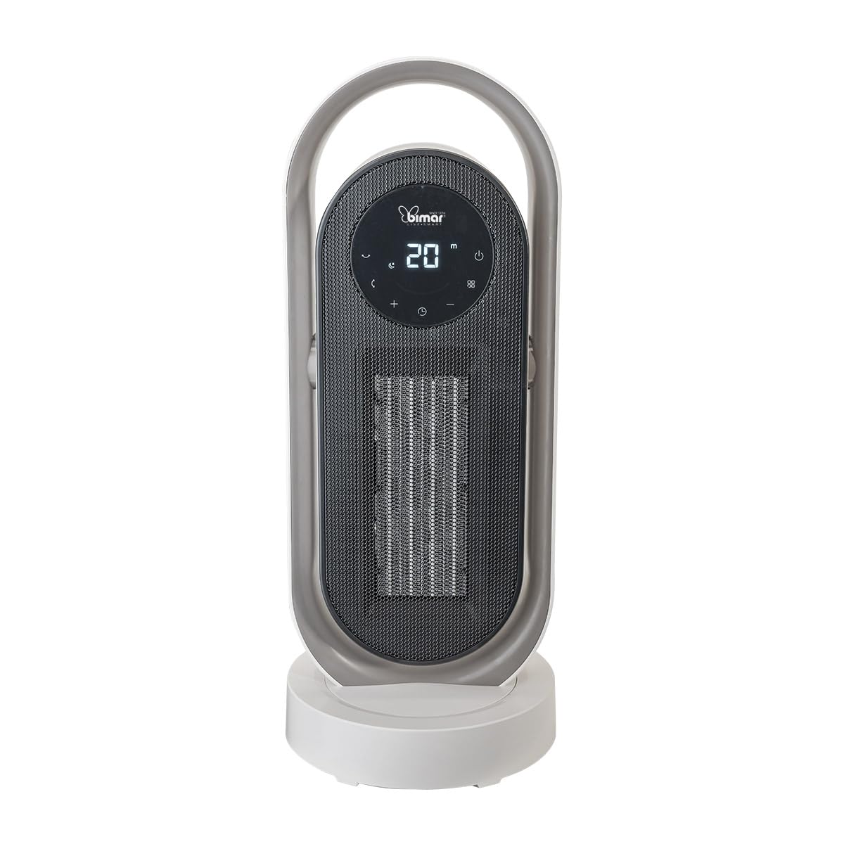 Bimar HP132 Termoventilatore PTC a Colonna 3D Elettronico, Stufetta 2000W a Basso Consumo con Telecomando e Timer 24h, Termostato Regolabile e 2 Potenze di Riscaldamento, Oscillazione Automatica