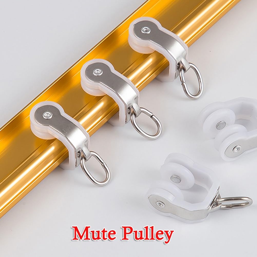 Riel divisor de habitación curvado flexible de 7 pies con rodillos silenciosos, barra flexible gris para una inserción suave y fácil