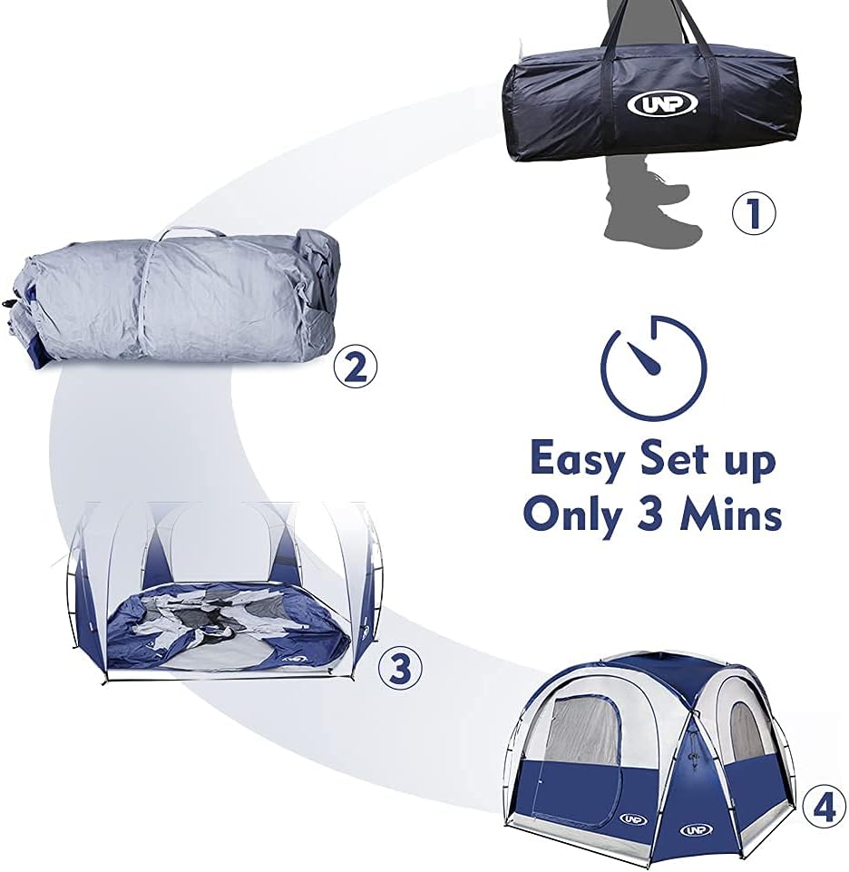 UNP Beach Tent Pop Up Canopy (12x12 Whole Hung Inner Tent, Blue)