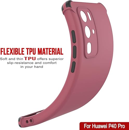 Miniatura 52 de Punkcase Diseñada para Huawei P40 Pro [Serie Sunshine] funda protectora y ligera de TPU con esquinas de absorción de golpes compatible con Huawei