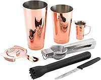 Vista 8 de Barfly Kit de cóctel, Martini agitado, cobre