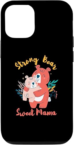 iPhone 13 Pro Strong Bear Sweet Mama Bear With Bear Cub Funda para el Día de la Madre