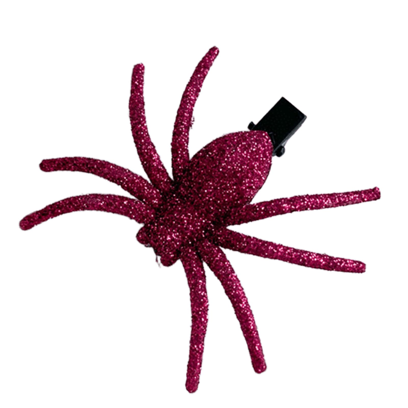 MICFENY Sparkling Simulation Arachnid Hair Barrettes Punk Hairpin For Costume Parties Shimmering Hair Accessories Design