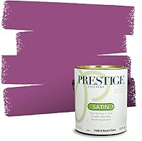 Vista 49 de PRESTIGE Pinturas de pintura interior e imprimación en uno, 1 galón, plano, combinación comparable de Sherwin Williams* Kimono Violet*
