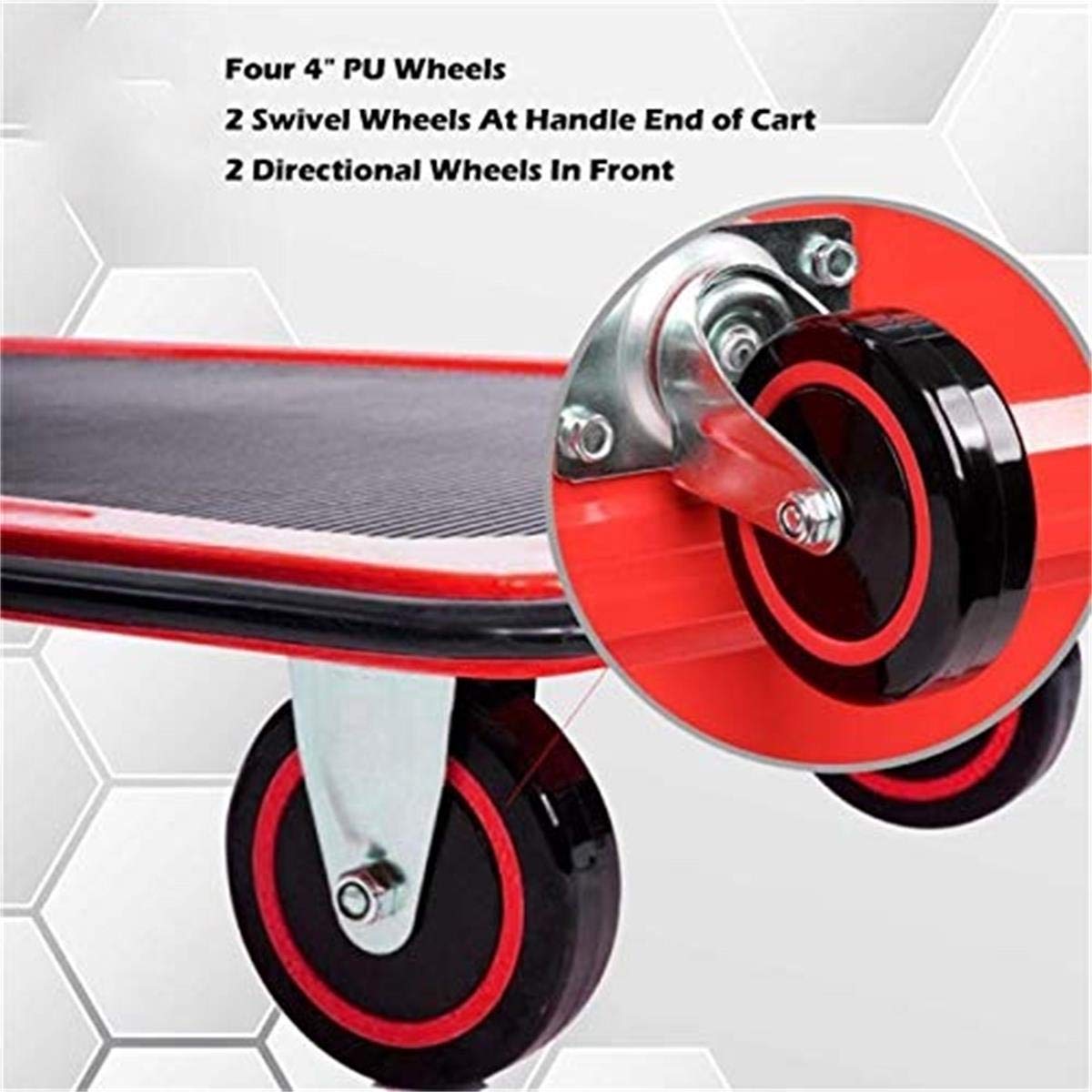 Piattaforma Con Ruote Pivotanti Armour&Danforth - 580x300x180mm, Carico 200kg, MDF - Foto 8