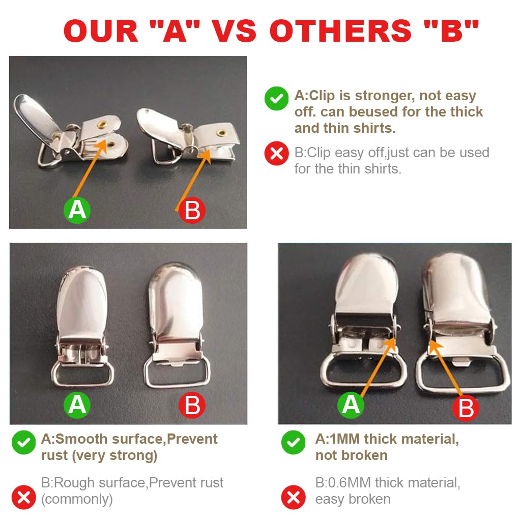 GUSTAVE® 2Pcs Shirt Stays for Men Formal Adjustable Shirt Tucker Belt with Elastic Adjustable Garters Shirt Holder Suit Accessories Shirt Stays Suspender Belt for Man 4