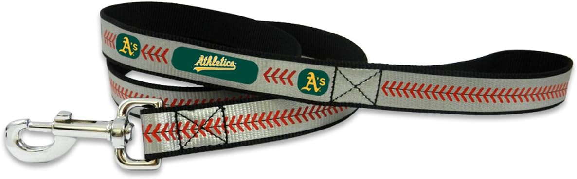 MLB Oakland Athletics Baseball Pet Leash, Reflective, Large