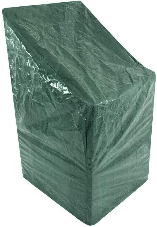 Heavy Duty Garden Patio Furniture Stacking Chair Cover - Keeps your Chairs All Year Round from the Weather Dirt and Grime - Easy to clean - weather-resistant and dust-proof