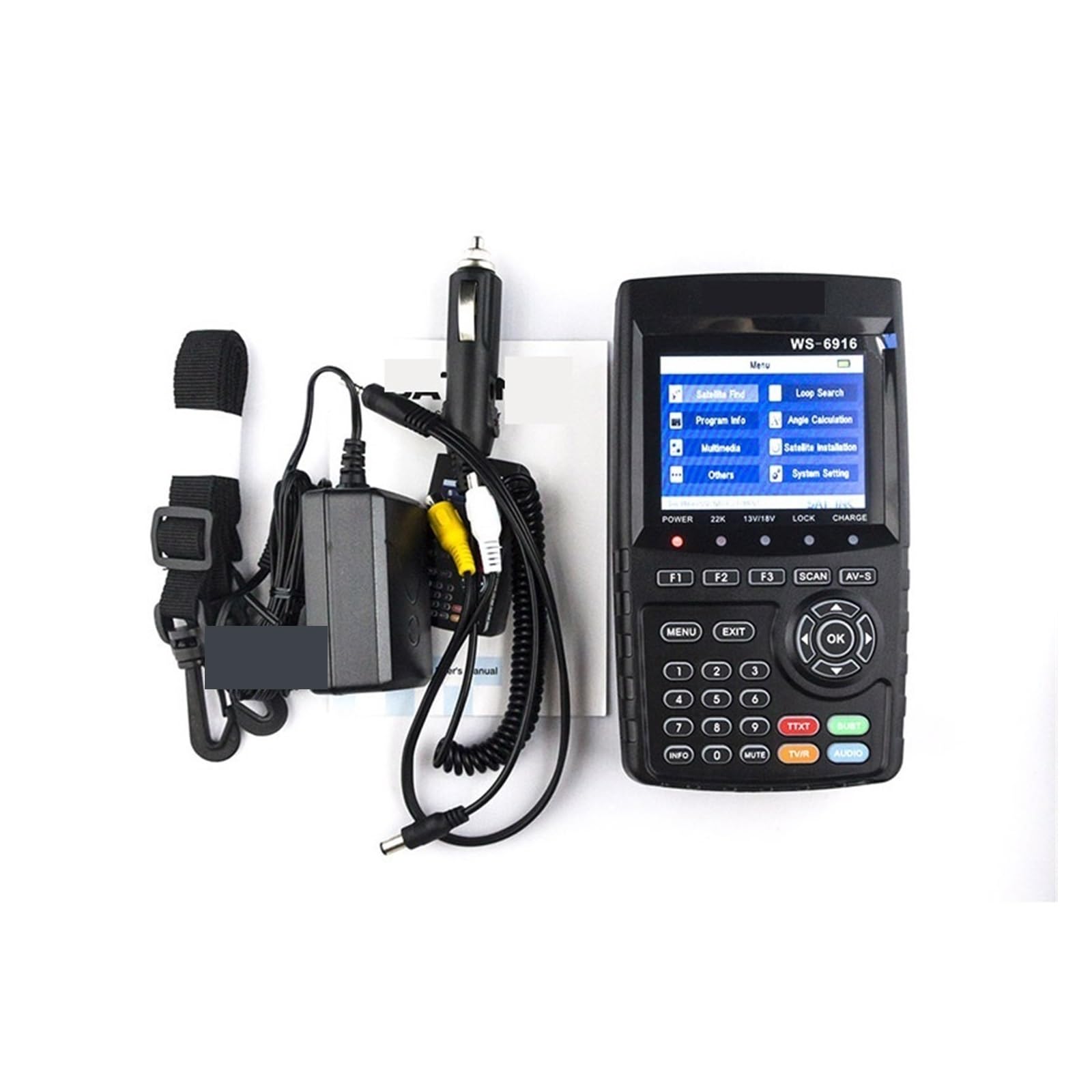 WS-6916 Satellite Finder HD DVB-S2 Satfinder ad alta definizione WS6916 3,5 pollici MPEG-2/MPEG-4 DVB,Sorgente di Segnale