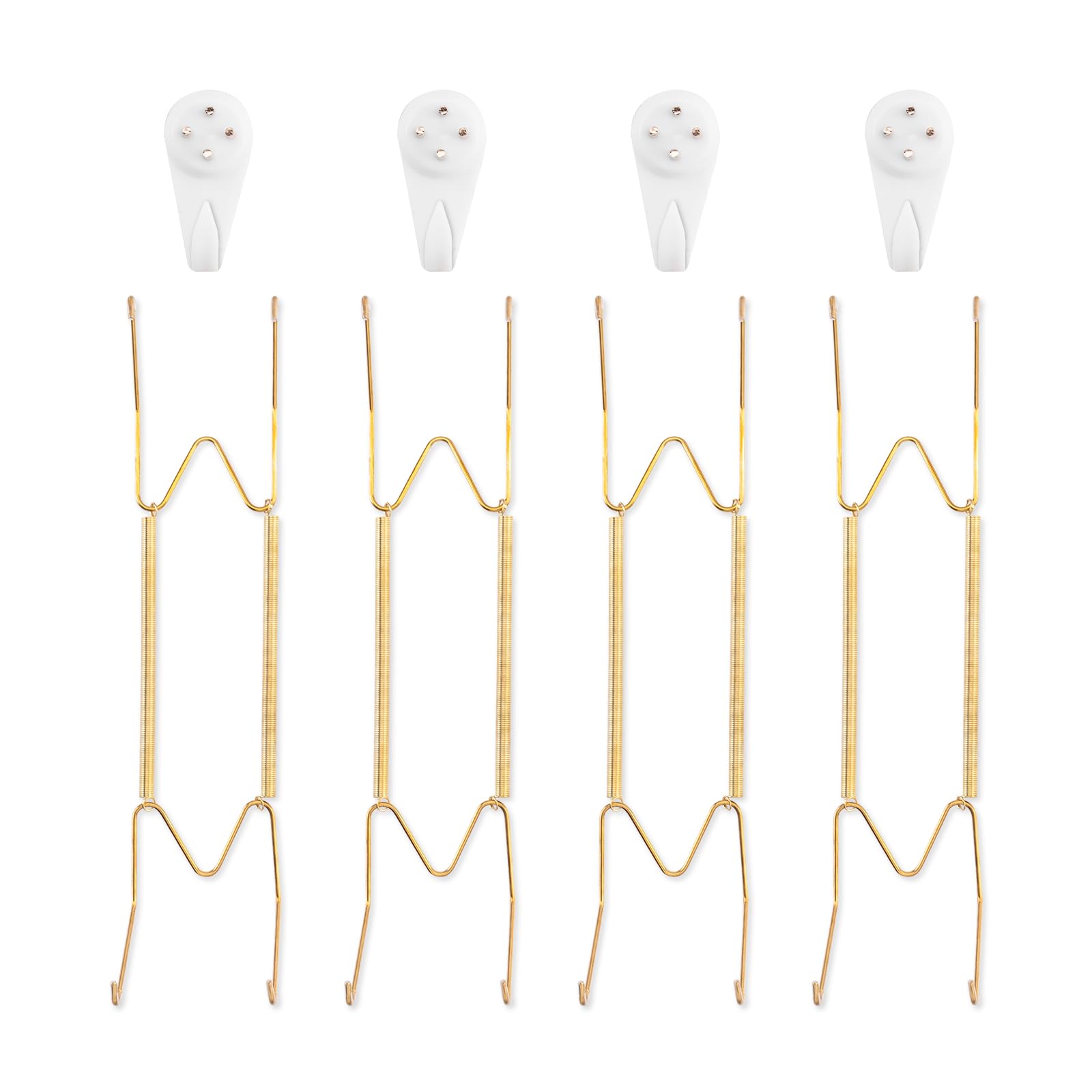 plate hangers for wall for 10-14 inch 4 pack gold