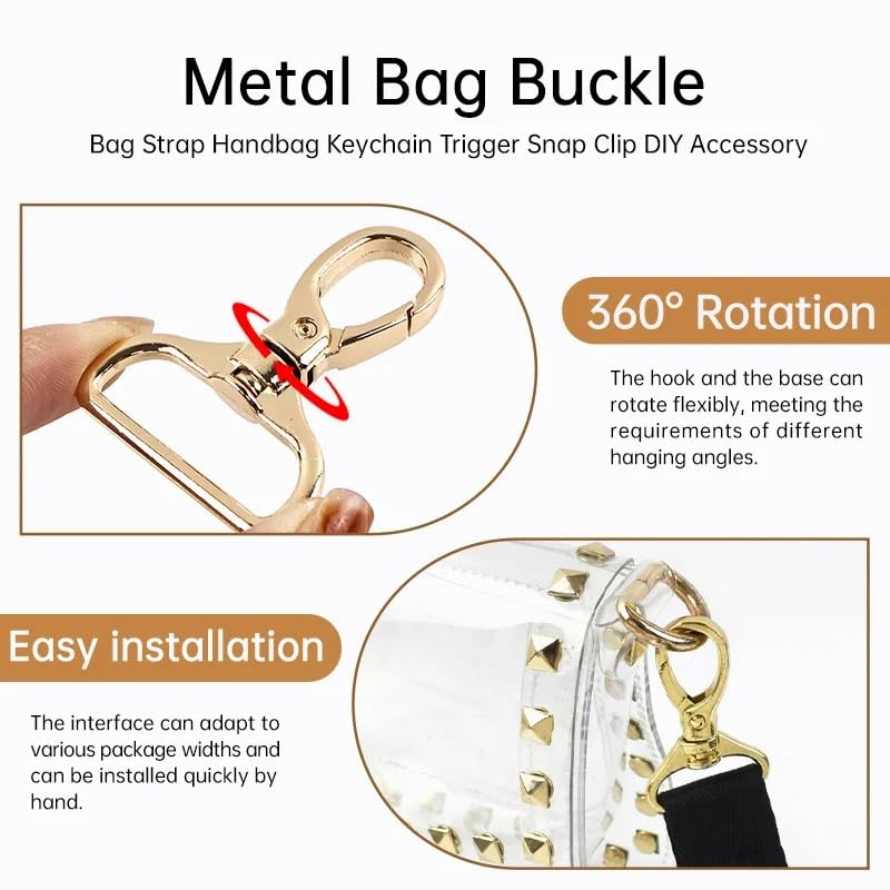 Ganchos De Metal Giratorio 5/10/20Pcs 15/20/26/32mm Metal Bag Belt Buckles Swivel Lobster Clasp Buckle Carabiner Snap Hook Keychain(Silver,26mm-20Pcs)