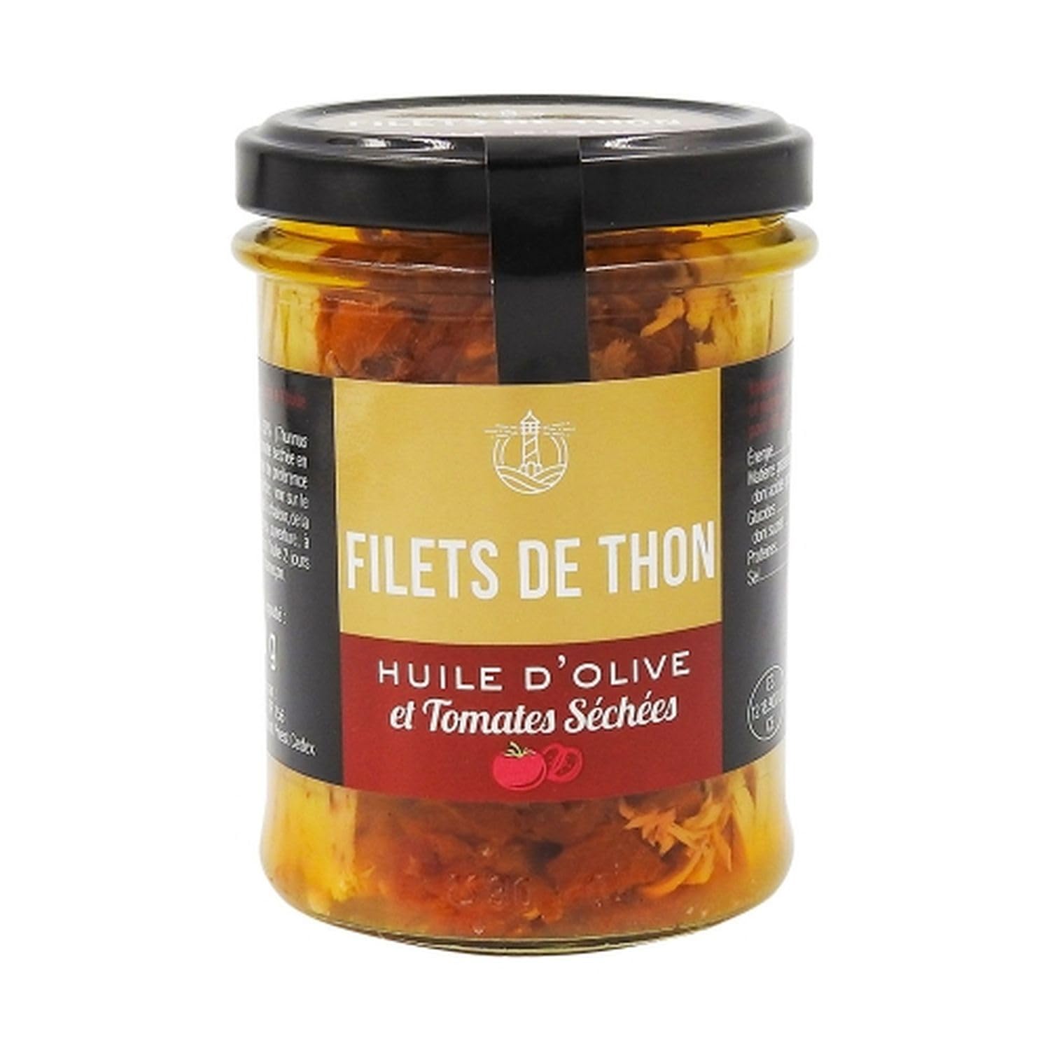 Lot 6x Filets de thon huile olive et tomates séchées - Pot 200g