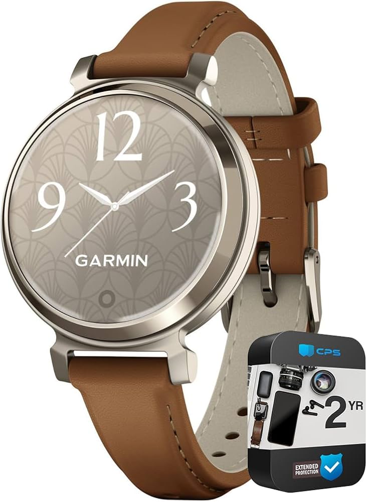 Amazon.com: Garmin 010-02839-02 Lily 2 Classic Cream Gold with Tan