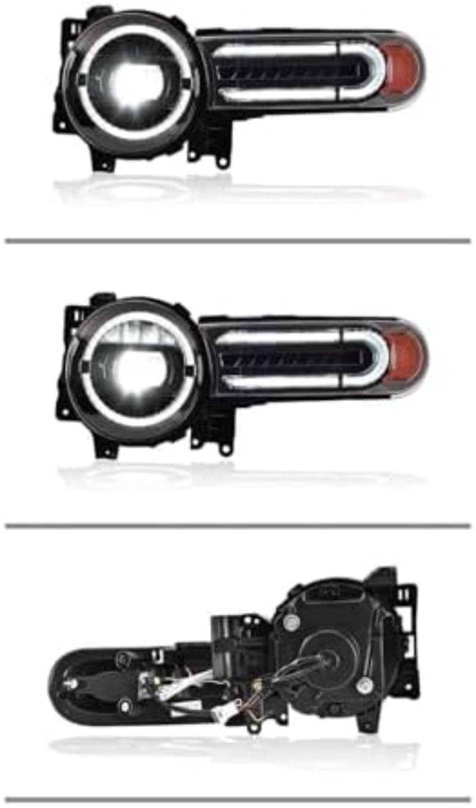 Dla TOYOTA, dla Fj, dla Cruiser 2007-2020 Montaż reflektorów Światła do jazdy dziennej Streamer Włącz przednie lampy Reflektor Sygnał świetlny Lampka kontrolna lusterka bocznego Lampka