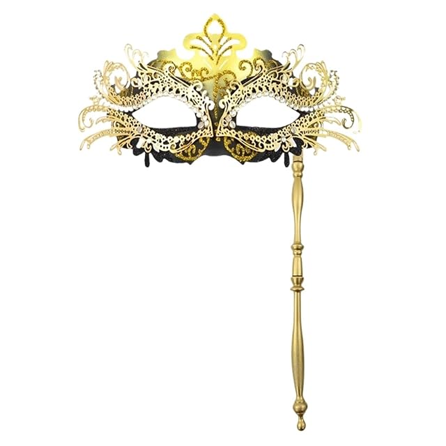 CGRSDSD MáScara Mascarada Máscara de disfraz de Halloween con palo de sujeción for fiesta…