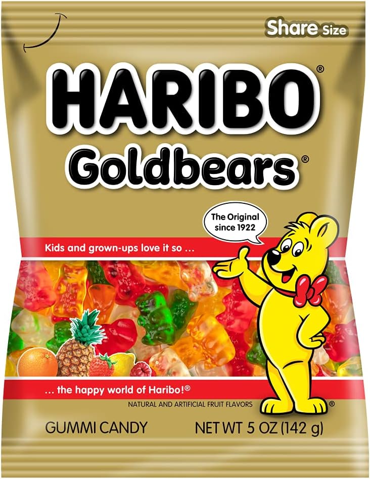Goldbears Share Size, 4.94 Oz 140 G - Blue-Raspberry