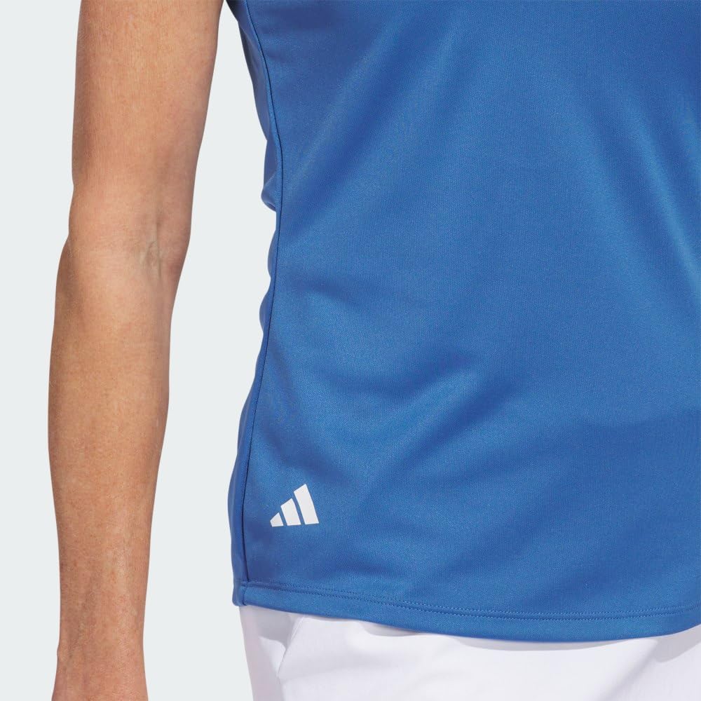 adidas Femme Women's Solid Performance Short Sleeve Polo Shirt