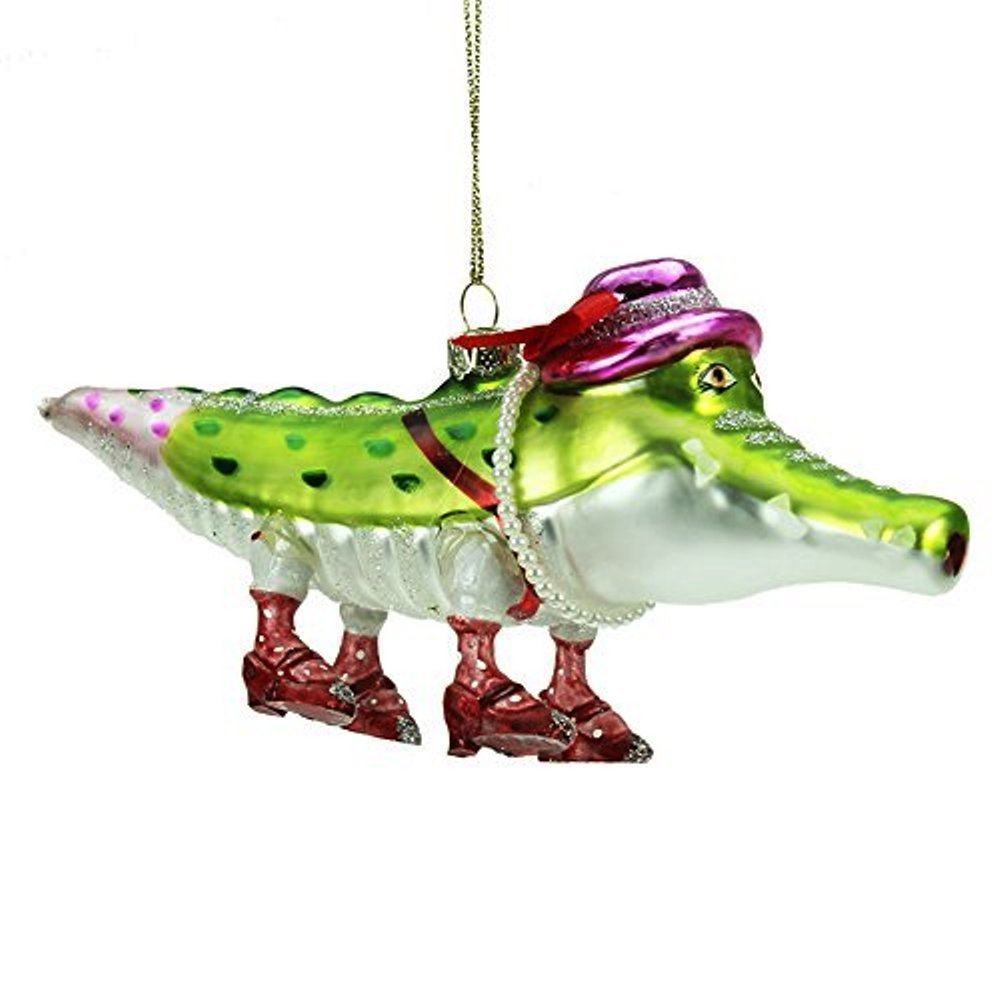Gisela Graham Glass Mrs Alligator