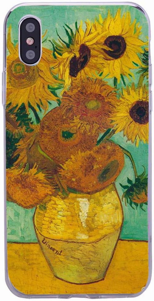 FEIREN Phone Case Soft Silicone Phone Case For Iphone X 6 7 8 Plus 5 5S Se 6S Fashion Van Gogh Star Sky Cover Bags Funda For Coque Iphone 7