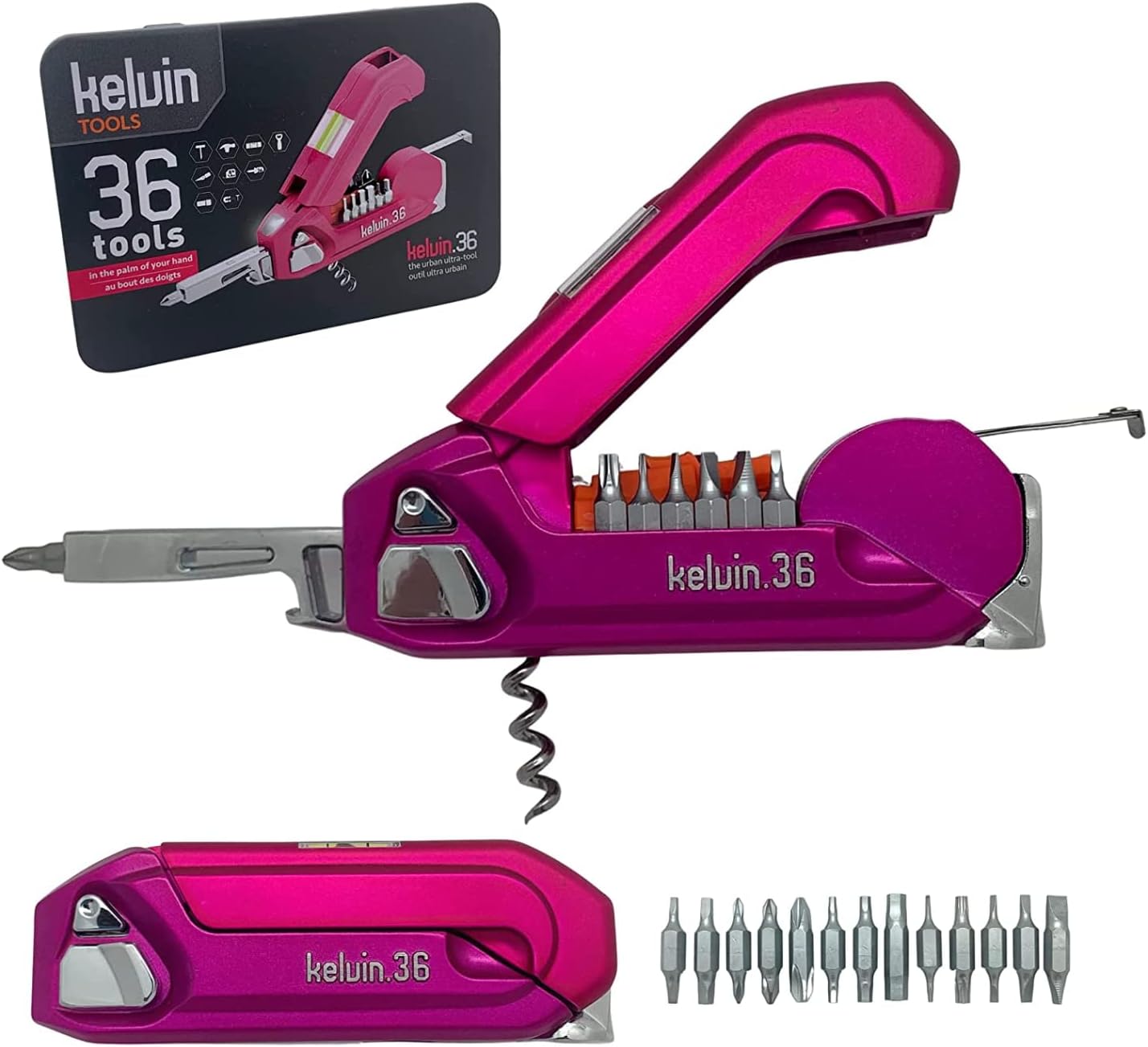 Kelvin Tools K36MAG01-01 36 The Ultra Urban Multi-Tool, Magenta